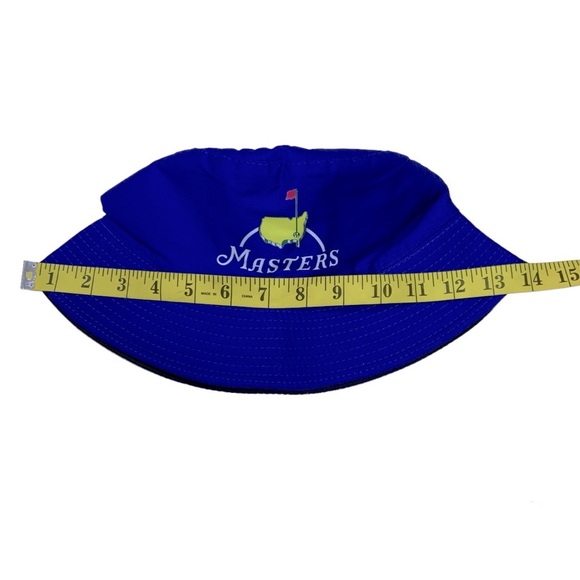 Bucket Hat Reversible Masters Golf Cotton Twill Sun Protect Blue Adult One Size - Picture 3 of 12